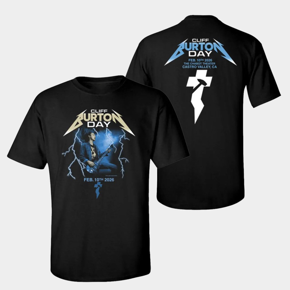 Metallica Merch Cliff Burton Day 2026 T-Shirt Music Gift Ideas For Guys