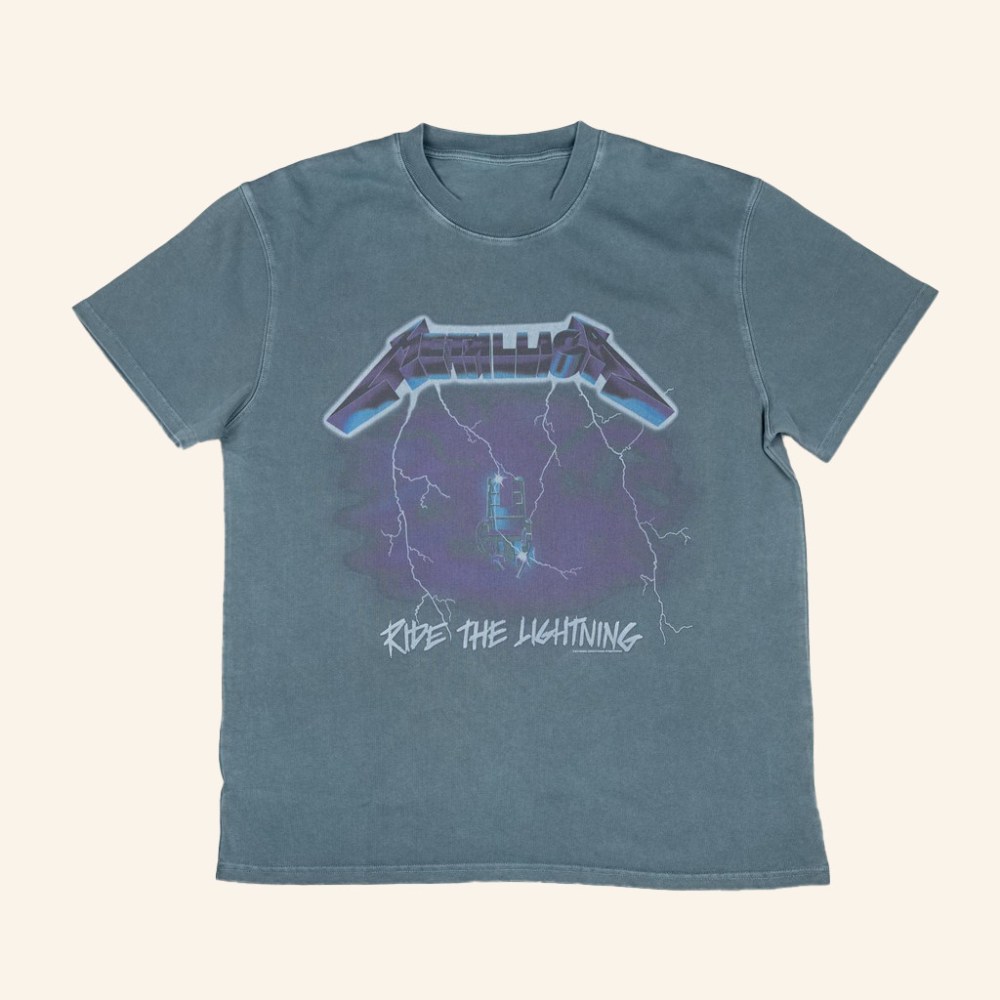 Metallica Merch Ride The Lightning T-Shirt Gifts For Rock Music Lovers