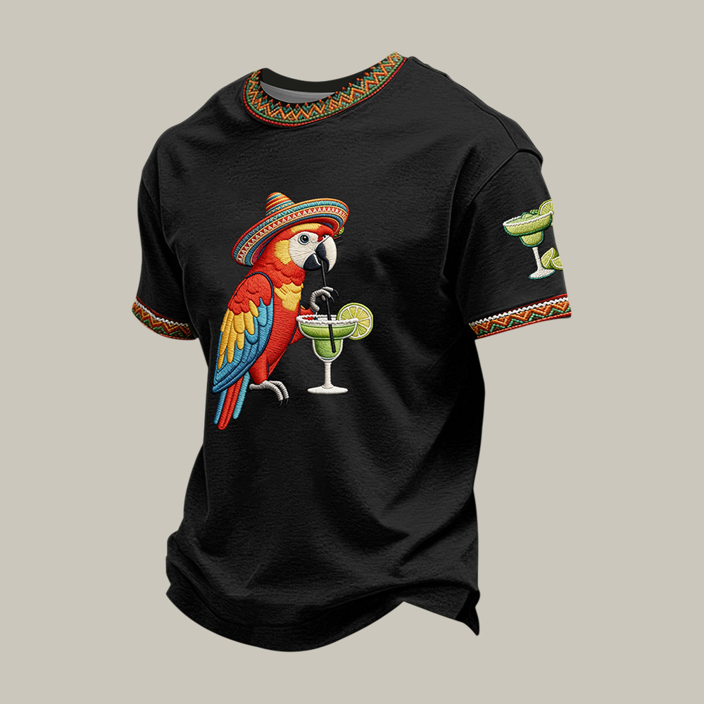 Mexican Cinco De Mayo Parrot T-Shirt Cinco De Mayo 2026 Clothes Best Gift For Boyfriend