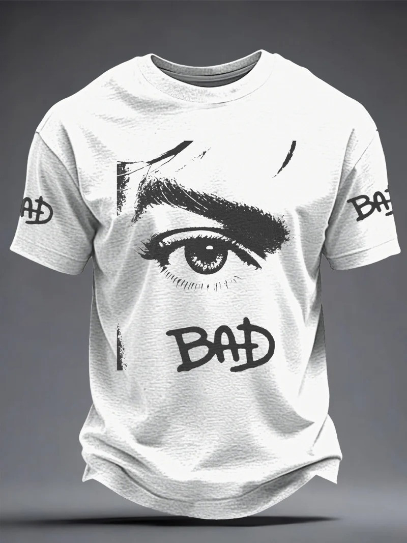 Michael Jackson Bad T-Shirt MJ Eye King Of Pop Clothing Gift For Music Legend Fan