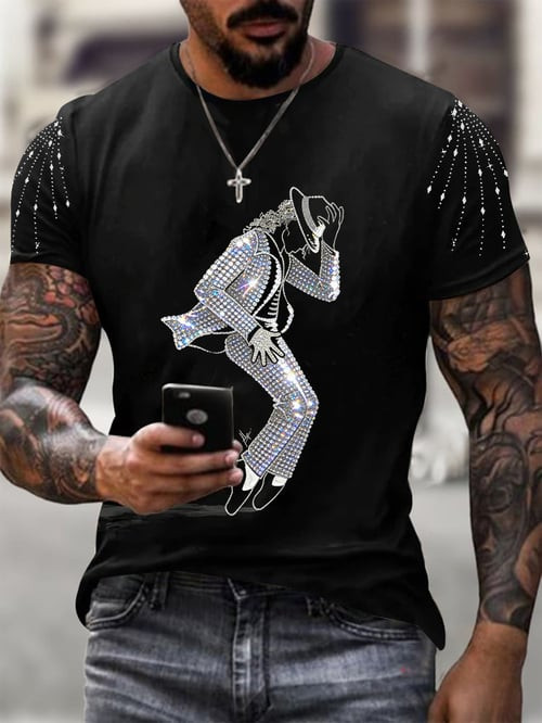 Michael Jackson Super Star Graphic T-Shirt Michael Jackson Clothes Unique Present For Husband