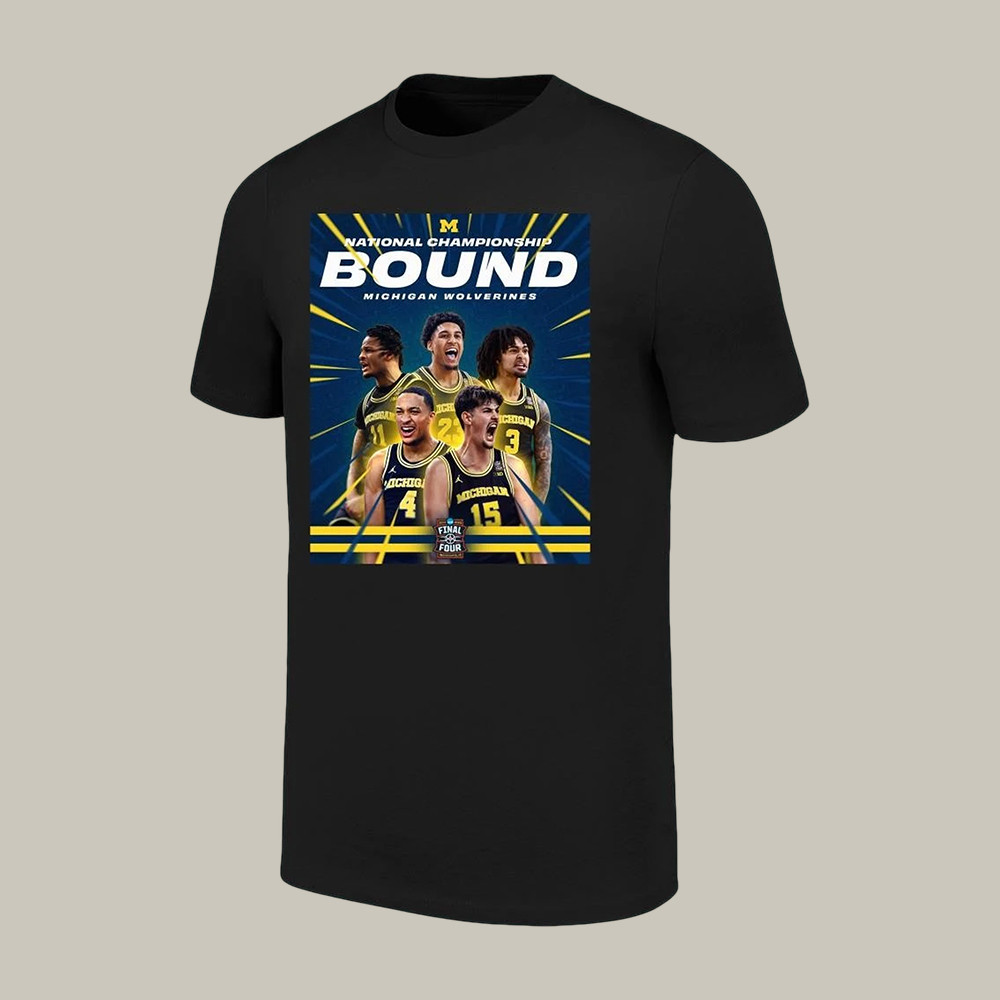 Michigan NCAA Men's Basketball National Championship Bound T-Shirt Game Day Shirt Gift Idea