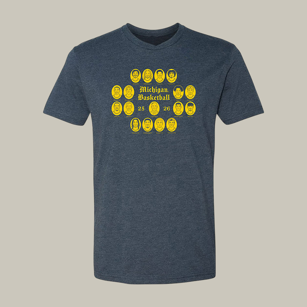 Michigan Wolverines 2026 NCAA Men's Basketball Final Four T-Shirt Basketball Merch Fan Present