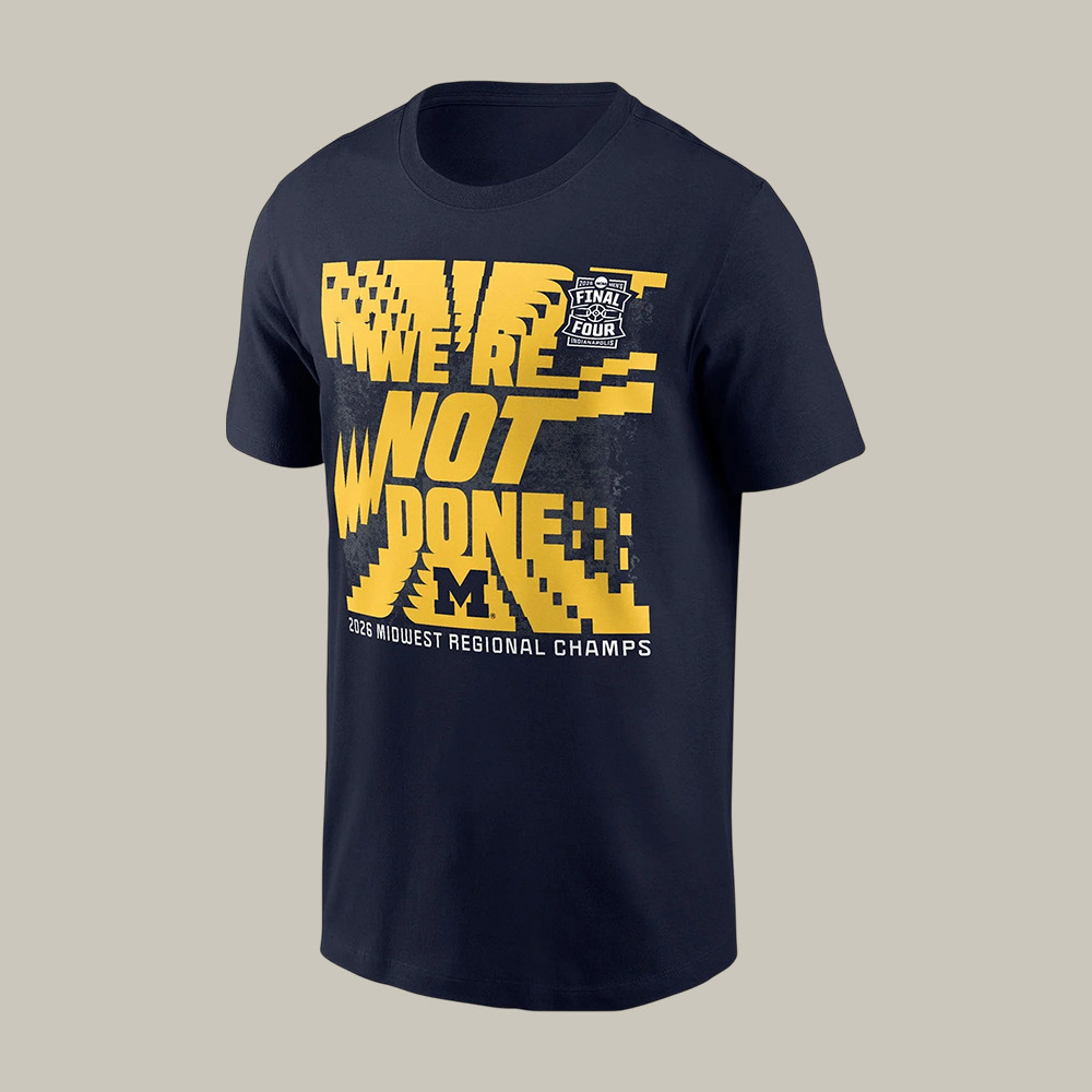 Michigan Wolverines Men's Basketball Final Four T-Shirt March Madness Clothes Basketball Gear