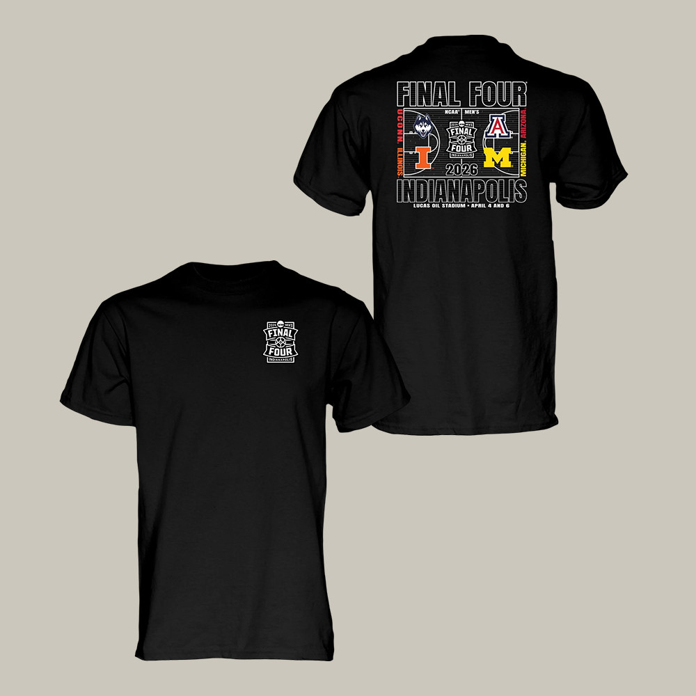 Michigan Wolverines Men's Basketball Final Four Team T-Shirt Michigan Wolverines Clothes Fan Gift