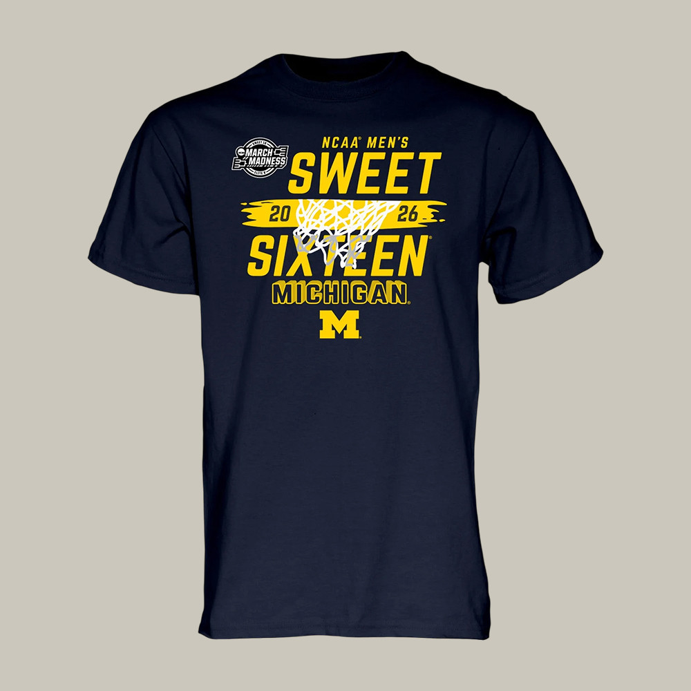 Michigan Wolverines NCAA Men's Basketball T-Shirt Michigan Wolverines Final Four Merch Dad Gift