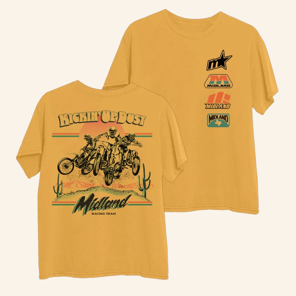 Midland Merch Kickin Up Dust Gold T-Shirt Christmas Gifts For Brother