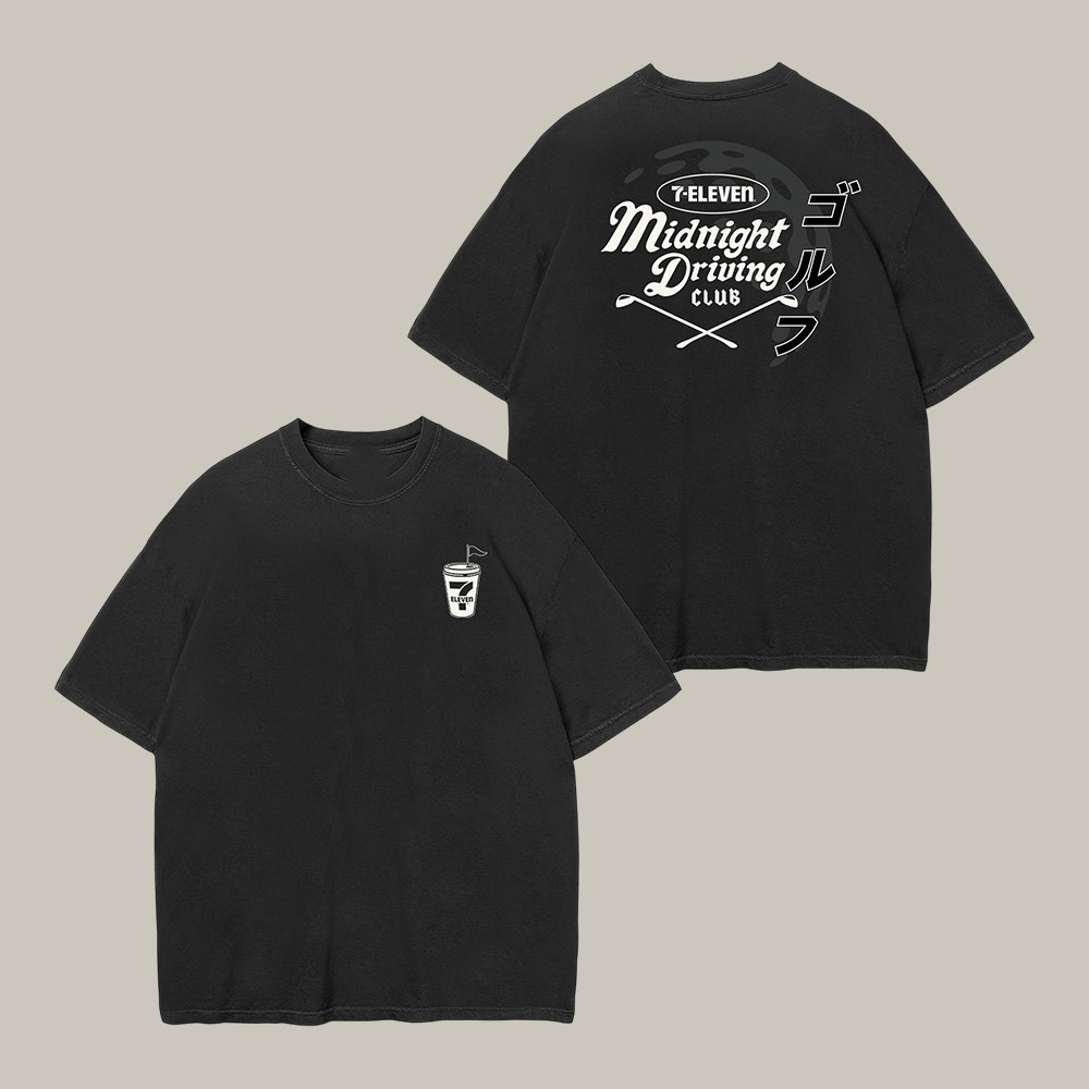 Midnight Driving Club Moon Ball T-Shirt 7 Eleven Golf Graphic Shirt Best Gift For Golfers