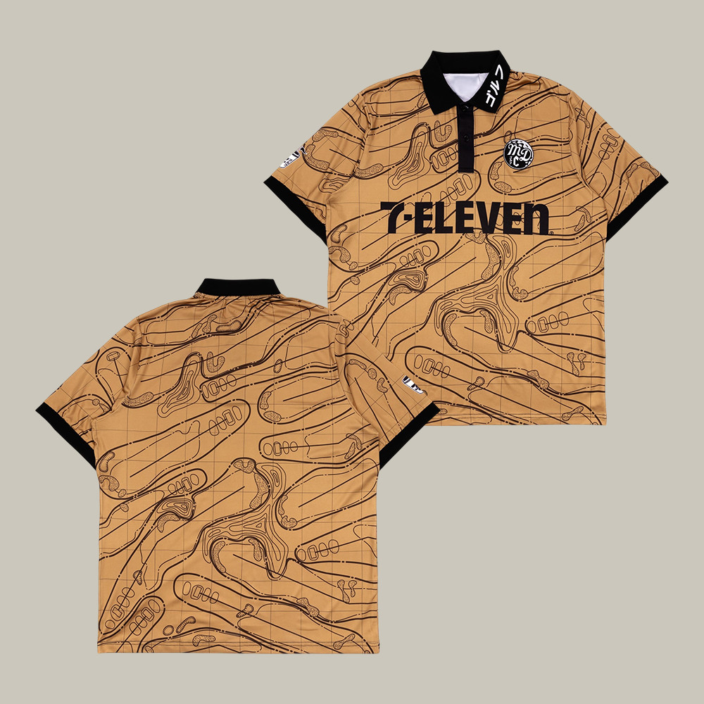 Midnight Driving Club Topographic 7 Eleven Polo Shirt 7 Eleven Clothing Best Gift For Husband