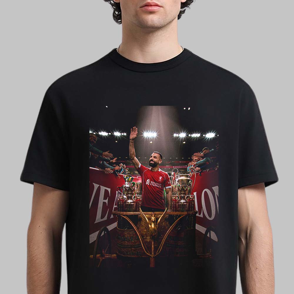 Mohamed Salah The Egyptian King Says Farewell Leaving Liverpool T-Shirt Soccer Fan Merch