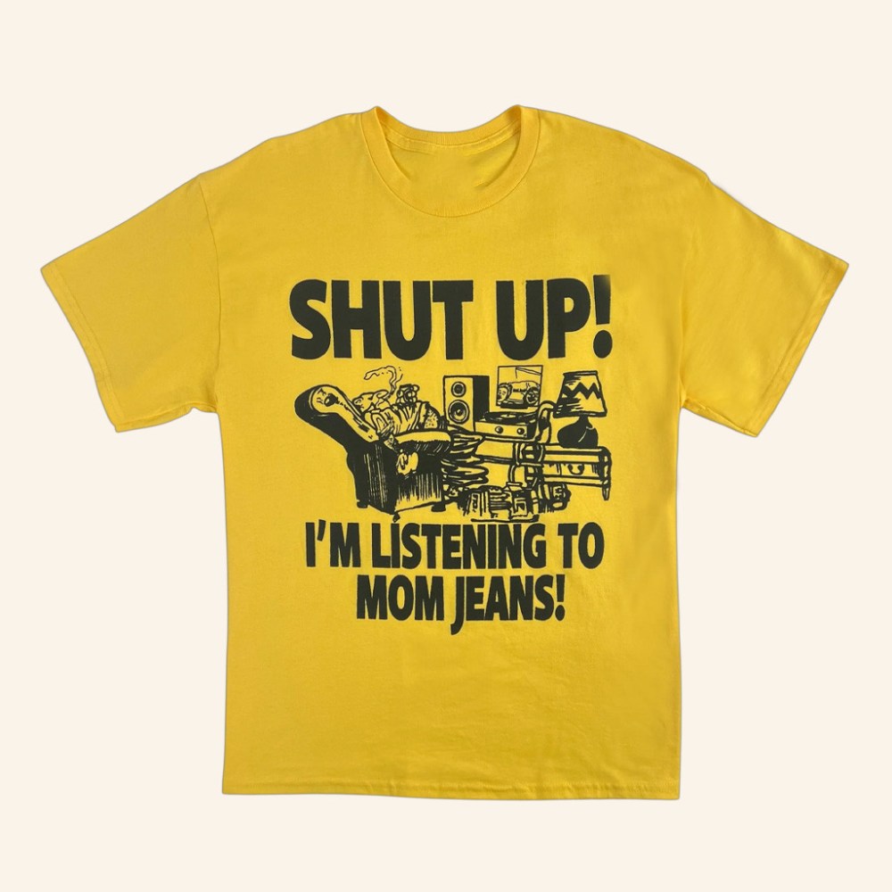 Mom Jeans Merch Shut Up I'm Listening To MJ T-Shirt Christmas Present For Husband