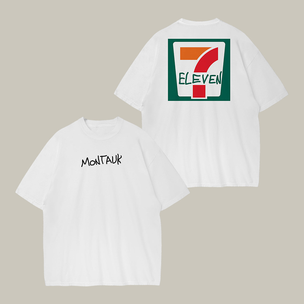 Montauk 7 Eleven Box Logo T-Shirt Convenience Store Merch Best Gift For Him