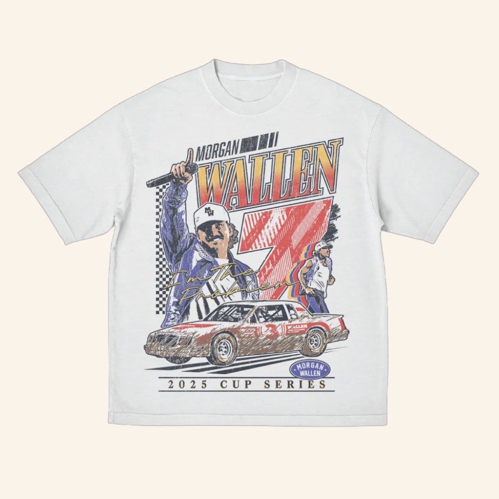 Morgan Wallen Merch Racing Cup Series T-Shirt Christmas Present For Dad