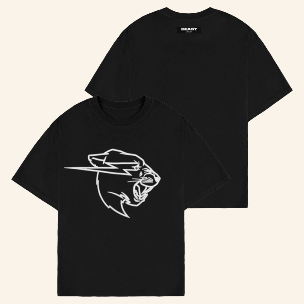 Mr Beast Merch Beast Panther UV Reactive T-Shirt Christmas Gifts For Dad