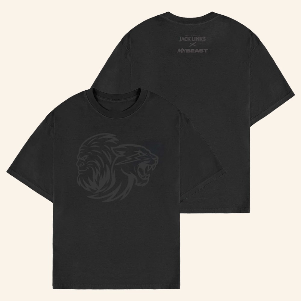 Mr Beast Merch Mr Beast x Jack Links Feed The Beasts Tonal T-Shirt Gift Ideas For Husband