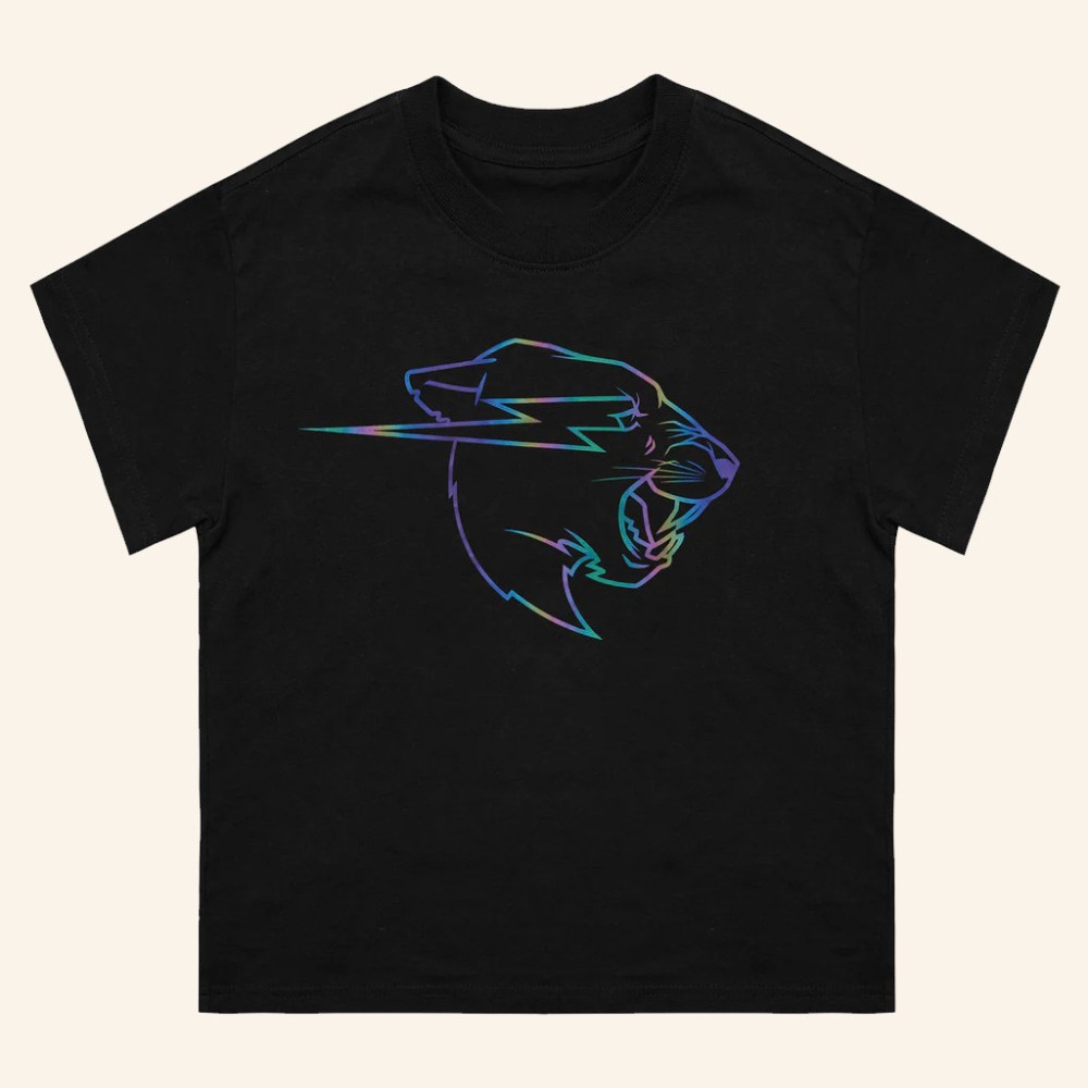Mr Beast Merch Reflective Panther T-Shirt Christmas Gift Ideas For Brother
