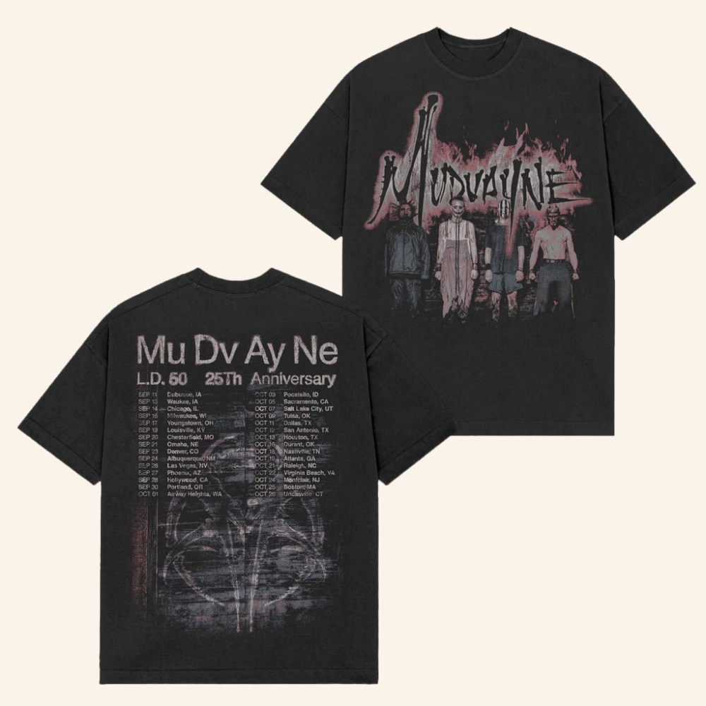 Mudvayne Merch 25 Years Tour T-Shirt Best Christmas Gifts For Dad