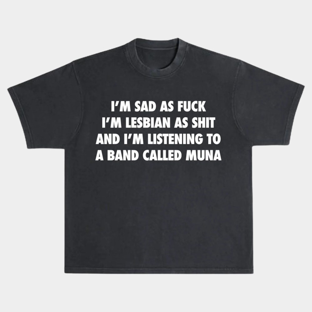Muna Merch I'm Listening to MUNA T-Shirt Best Gifts For Pop Music Fans