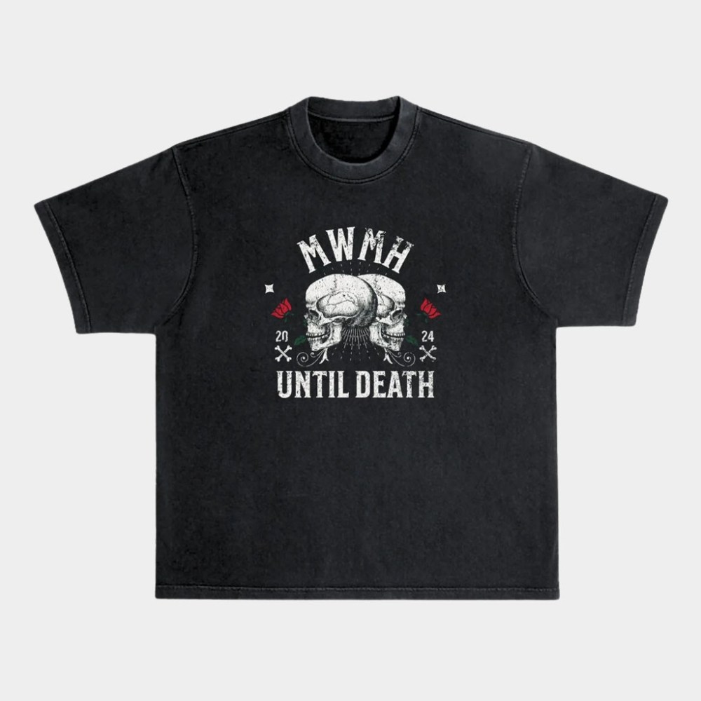 Murder With My Husband Merch MWMH Until Death Wash Shirt Valentines Ideas For Her