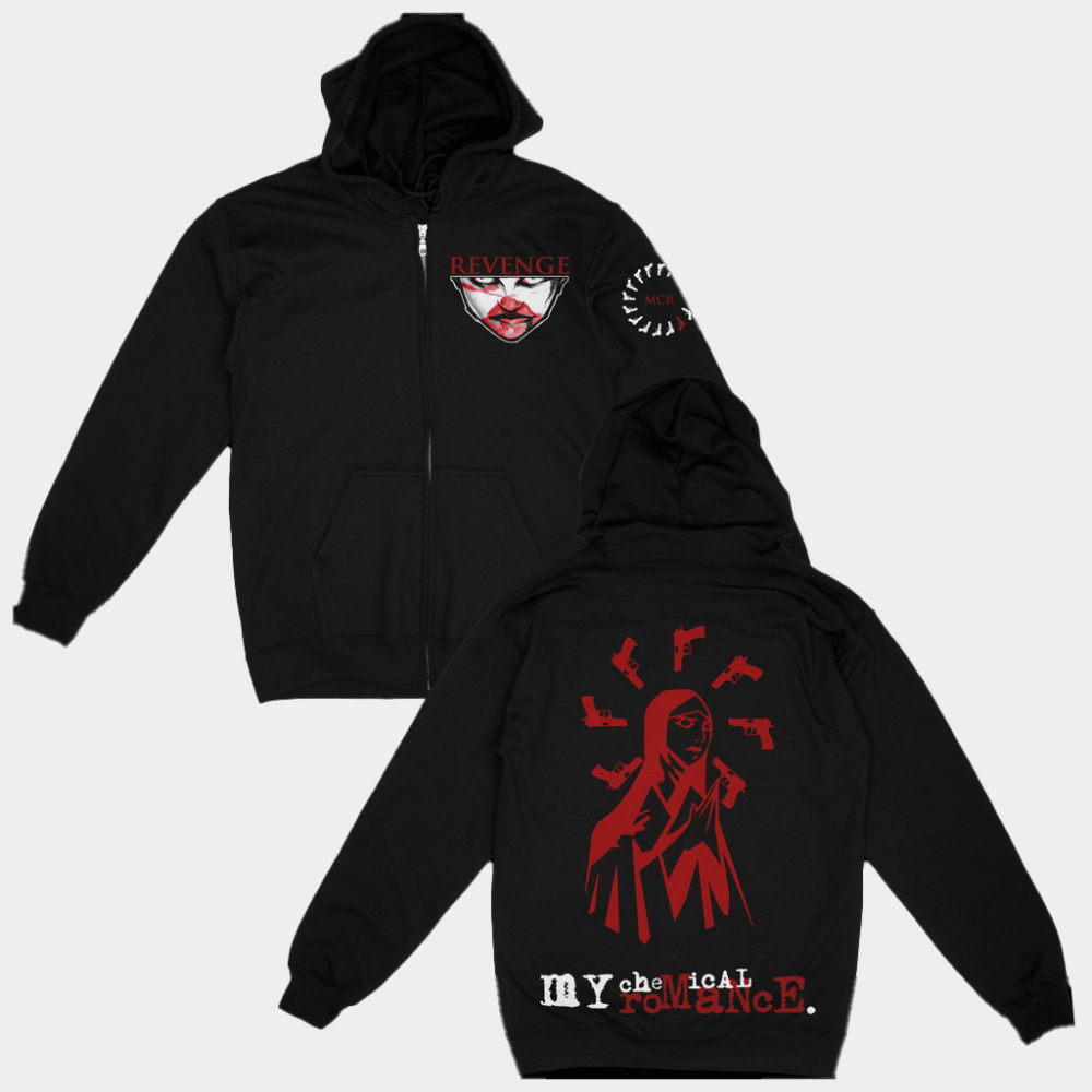 My Chemical Romance REVENGE 2 0 Zip Hoodie My Chemical Romance Merch Gifts For Rock Band Fan