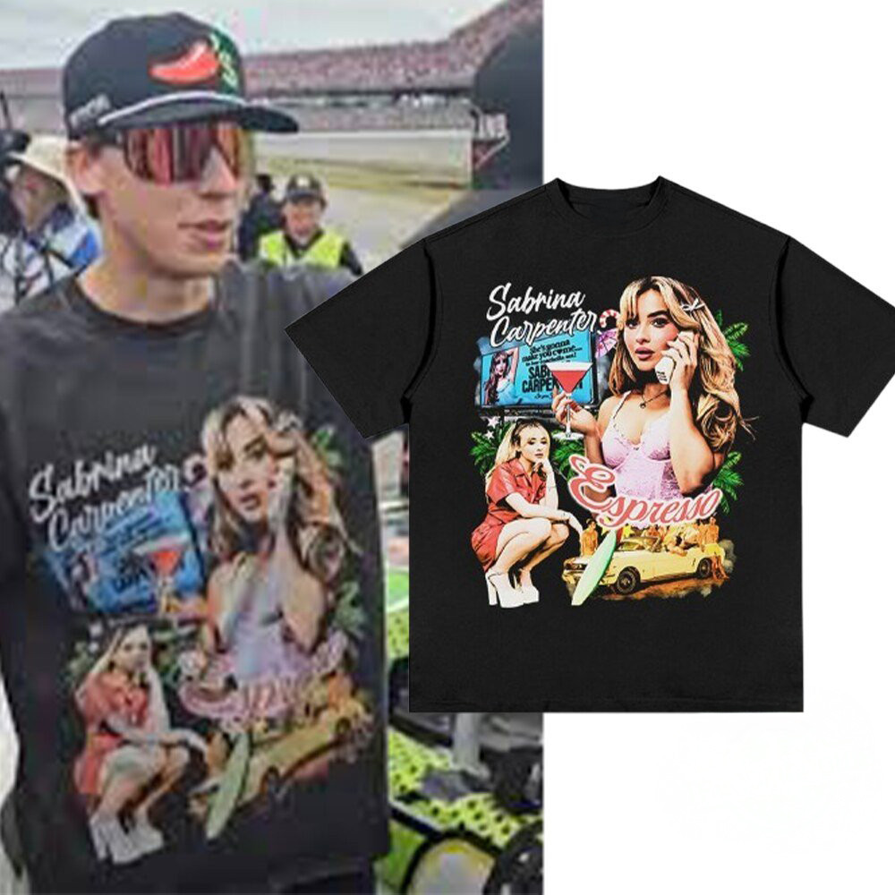 NASCAR Cup Series T-Shirt Sabrina Carpenter Espresso Apparel Gift For Music Addicts