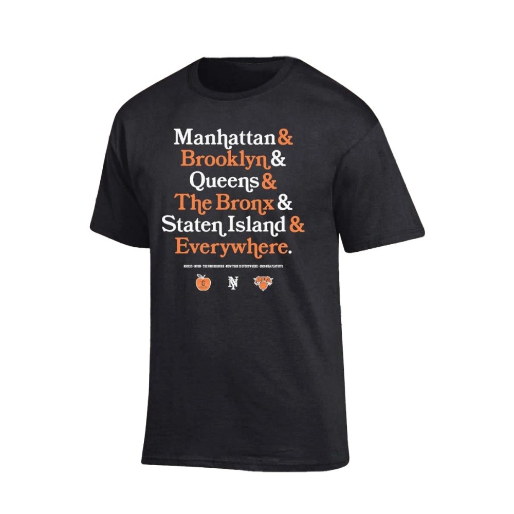 New York Knicks 2026 NBA Playoffs 6th Borough T-Shirt NBA Apparel Gifts For Men