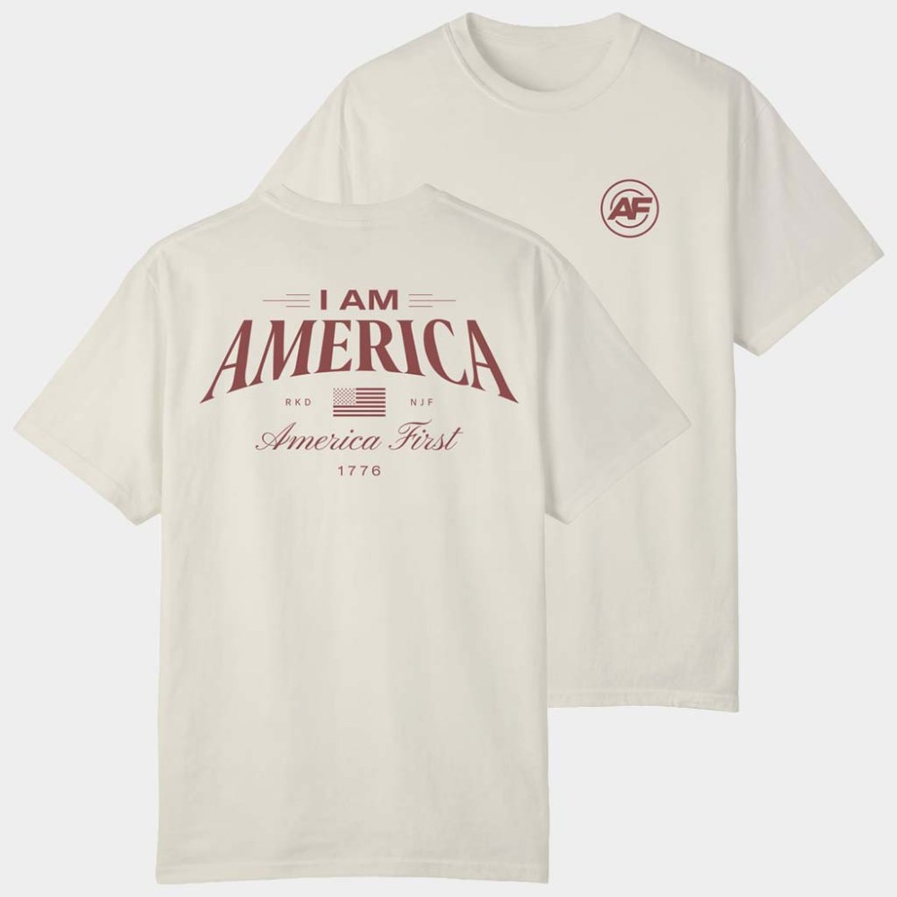 Nick Fuentes Merch I Am America T-Shirt AF America First Shirt Gift Ideas For Dad