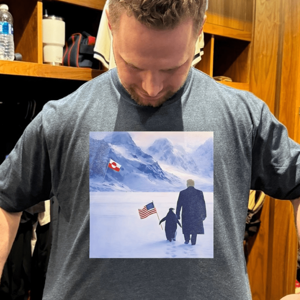 Nihilist Penguin Trump Greenland And American Flag Shirt Birthday Gift For Dad
