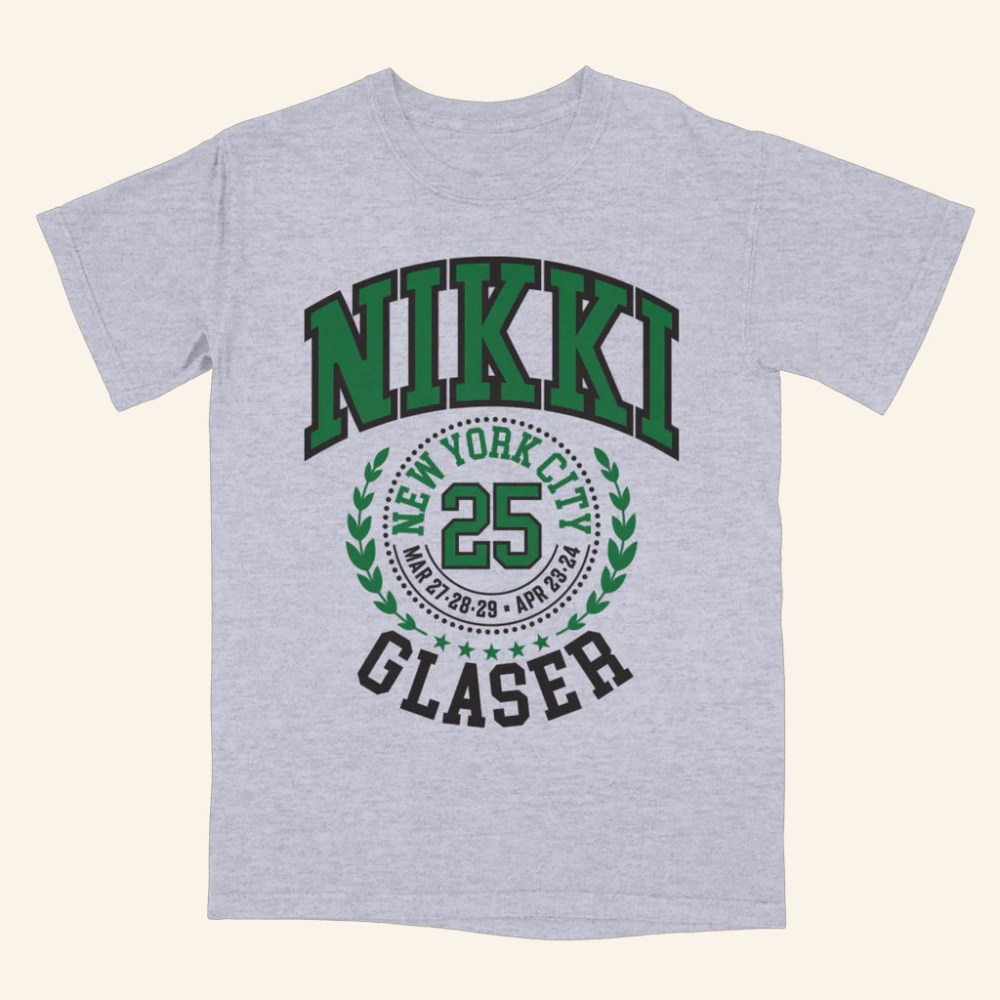 Nikki Glaser Merch College T-Shirt Cool Christmas Gifts For Guys