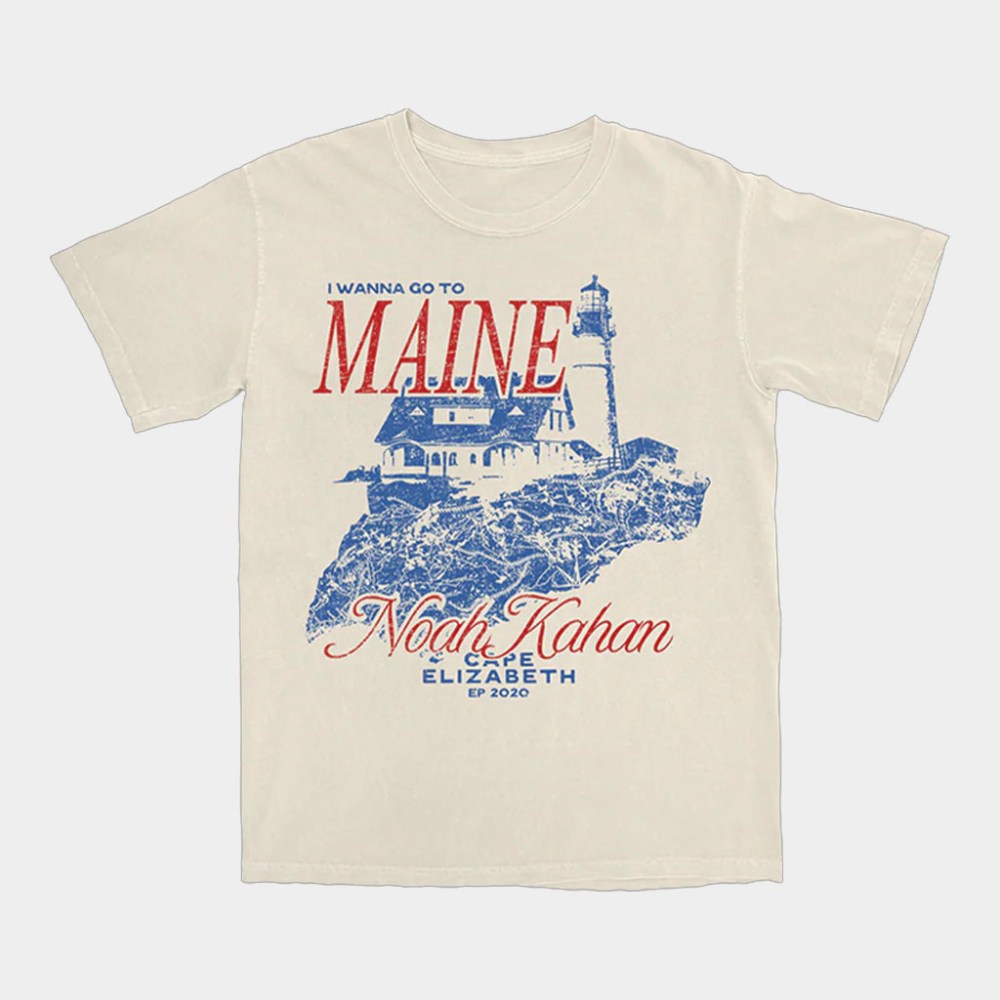 Noah Kahan Merch Cape Elizabeth Shirt I Wanna Go To Maine Noah Kahan T-Shirt Gifts For Him