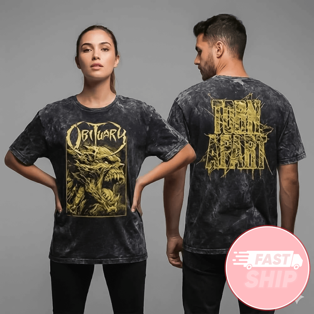 Obituary Latin America Tour 2026 Cause Of Death 35th Anniversary Celebration Washed T-Shirt
