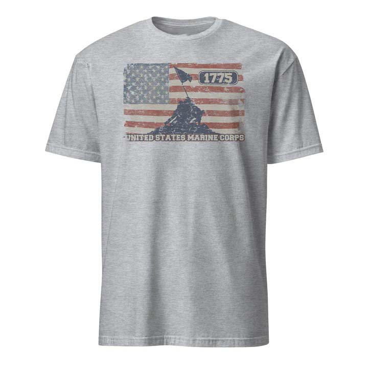 Old Glory Iwo Jima T Shirt Marine Corps Patriotic Heritage Apparel Gift For Proud Veterans
