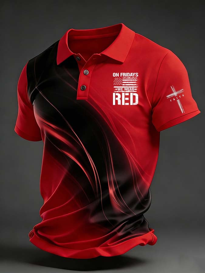 On Friday We Wear Polo Shirt Red Friday Clothing Best Gift For Brothers