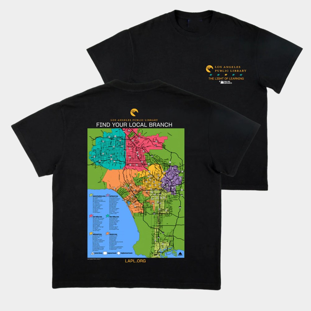 Online Ceramics Merch Local Library Black T-Shirt Find Your Local Branch Shirt Gifts