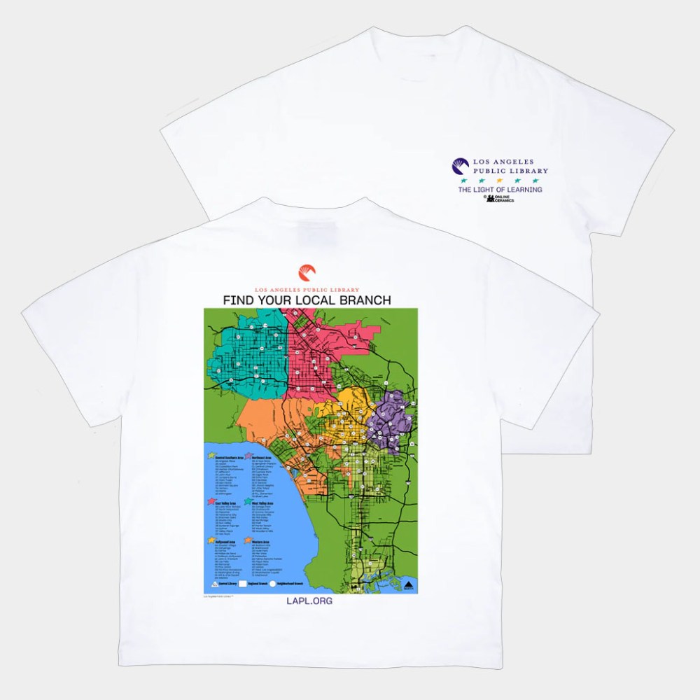 Online Ceramics Merch Local Library White T-Shirt Find Your Local Branch Shirt BFF Gifts