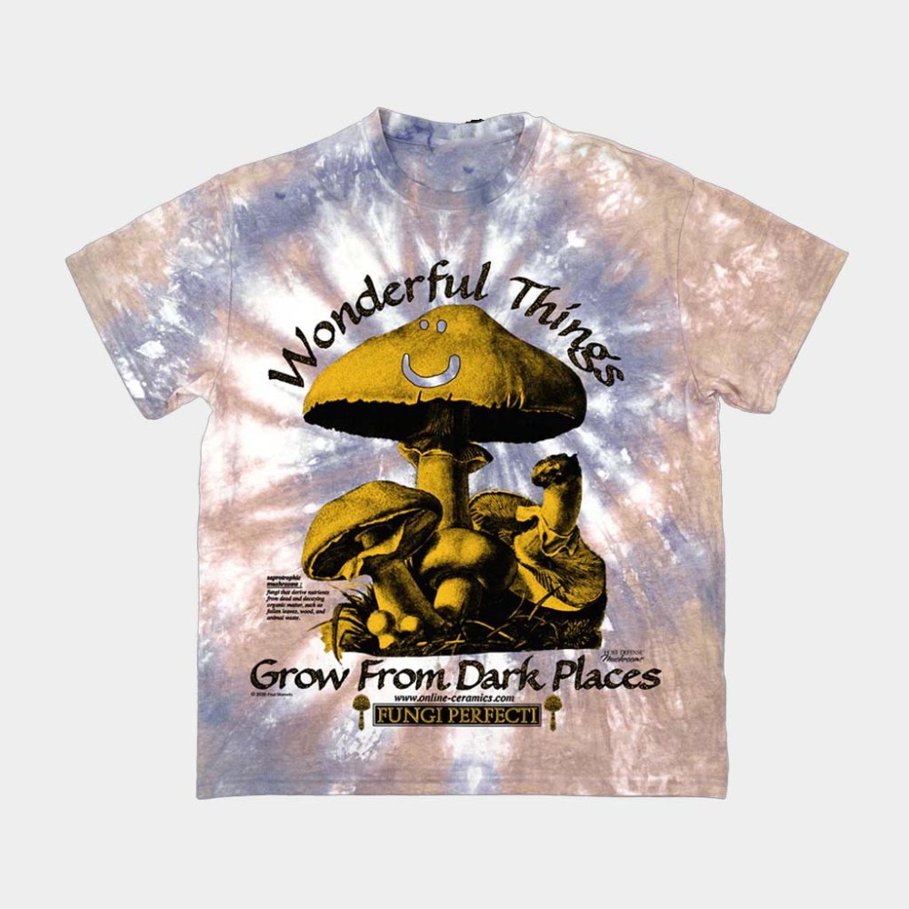 Online Ceramics Merch Saprotrophic Mushrooms Tie Dye T-Shirt Birthday Gift For Girlfriend