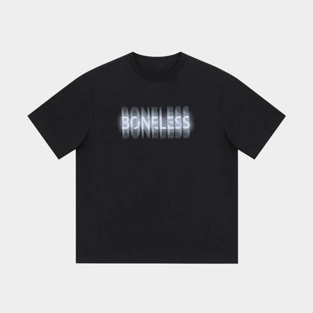 Originalfook Merch Boneless Blurred Foam Letter Logo T-Shirt Birthday Ideas For Son