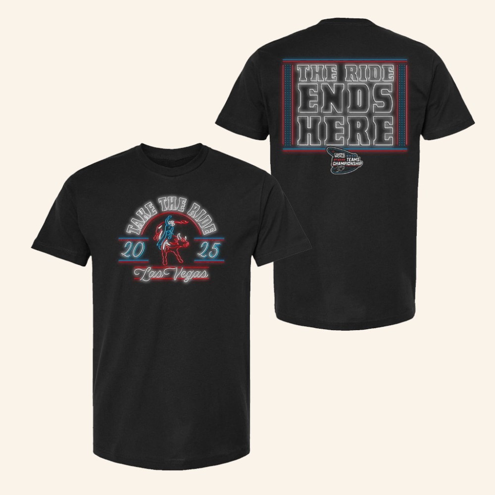 PBR Merch PBR 2025 Teams Championship Neon Lights Black T-Shirt Gifts For Father