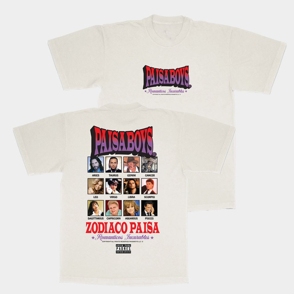 Paisaboys Merch Zodiaco Paisa T-Shirt Paisaboys Shirt Birthday Gift For Father