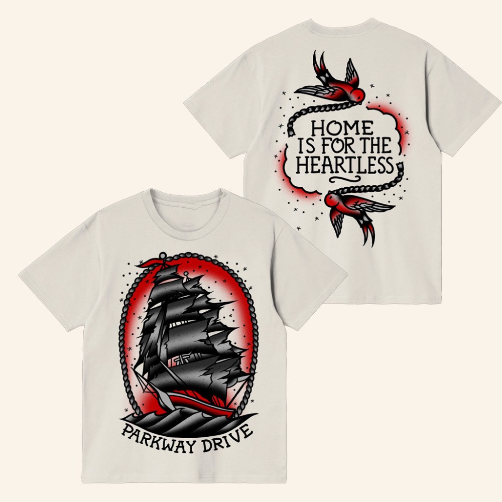 Parkway Drive Merch Home Is For The Heartless T-Shirt Christmas Presents For Him