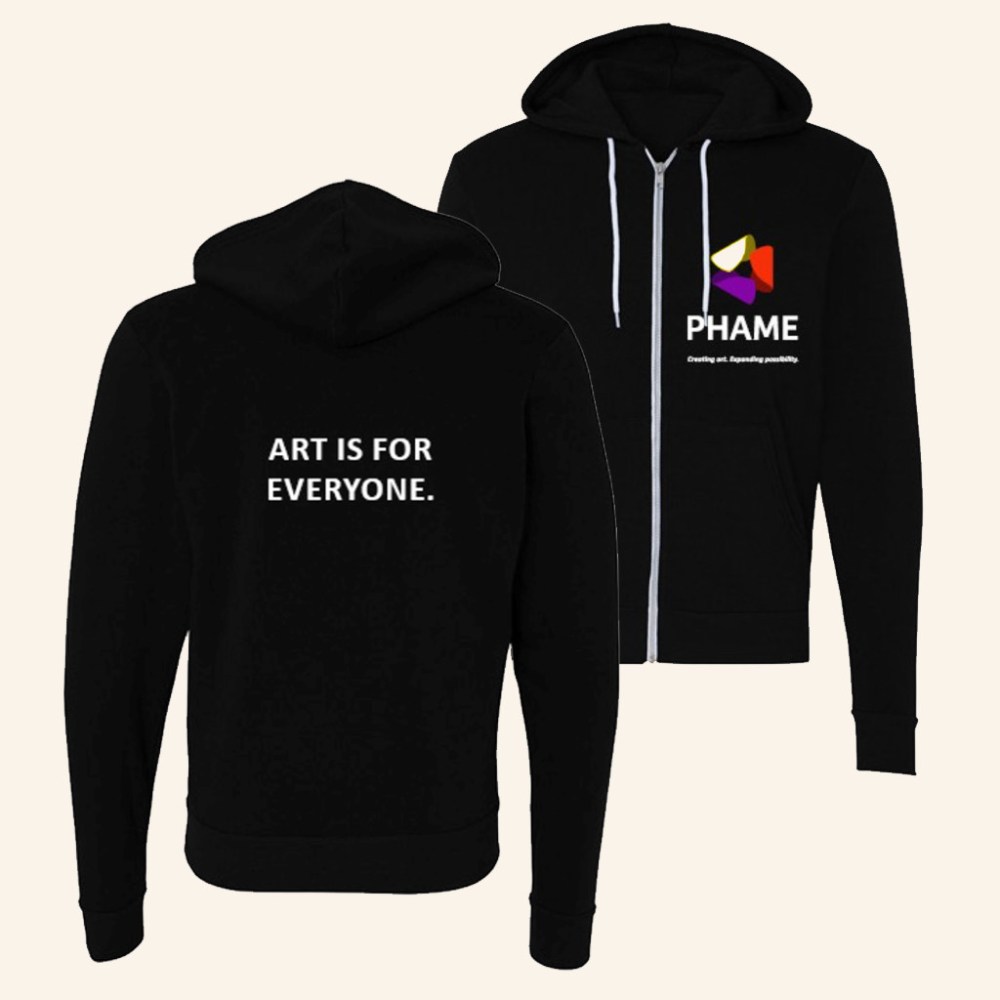 Phame Merch Phame Logo Black Zip Hoodie Unique Gift For Wife