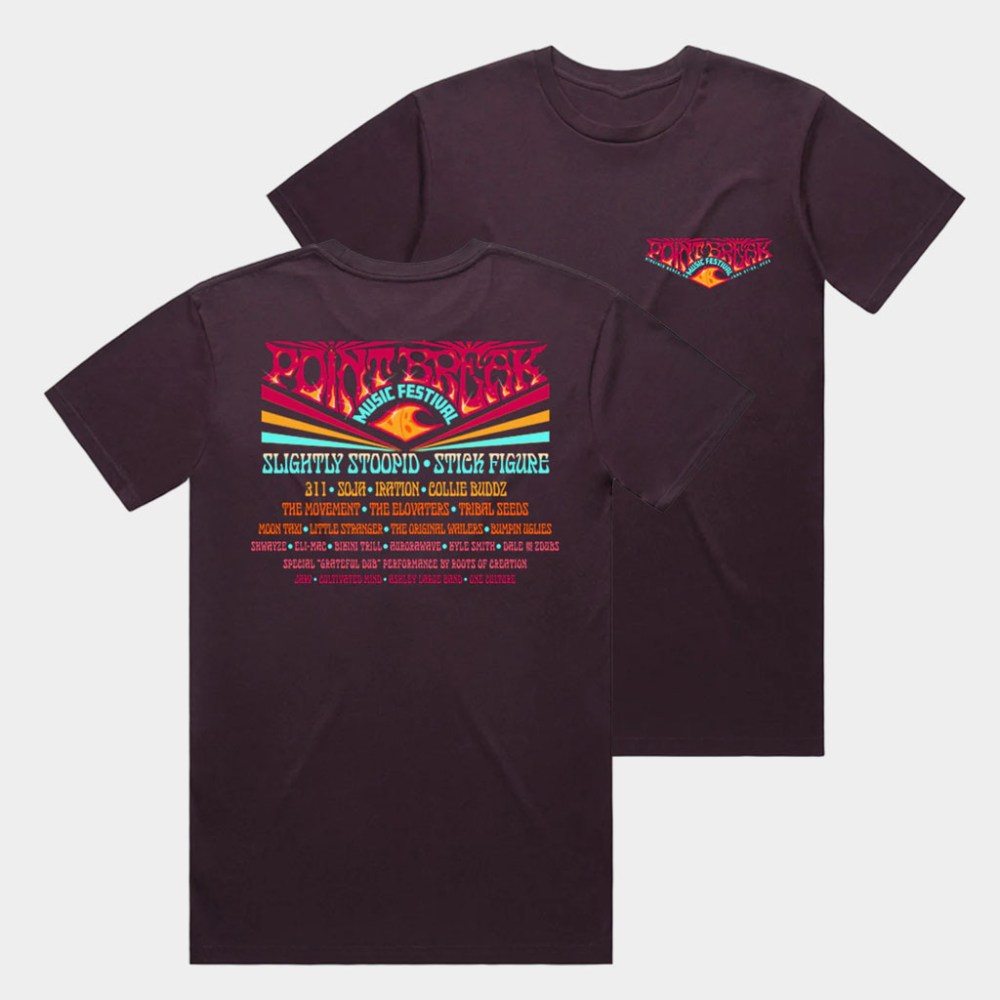 Point Break Festival Merch Plum Event T-Shirt Birthday Present For Friends