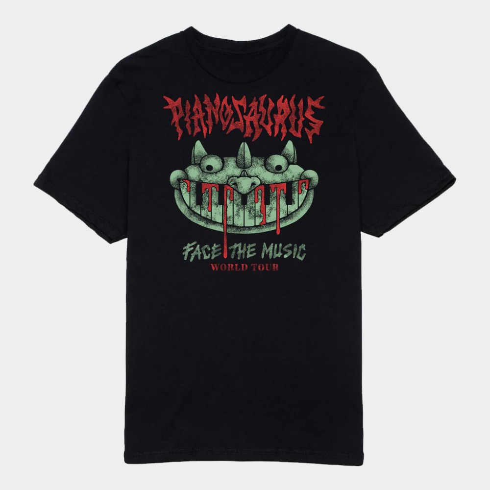 Poppy Playtime Merch Pianosaurus Face The Music T-Shirt Birthday Gift Ideas For Him