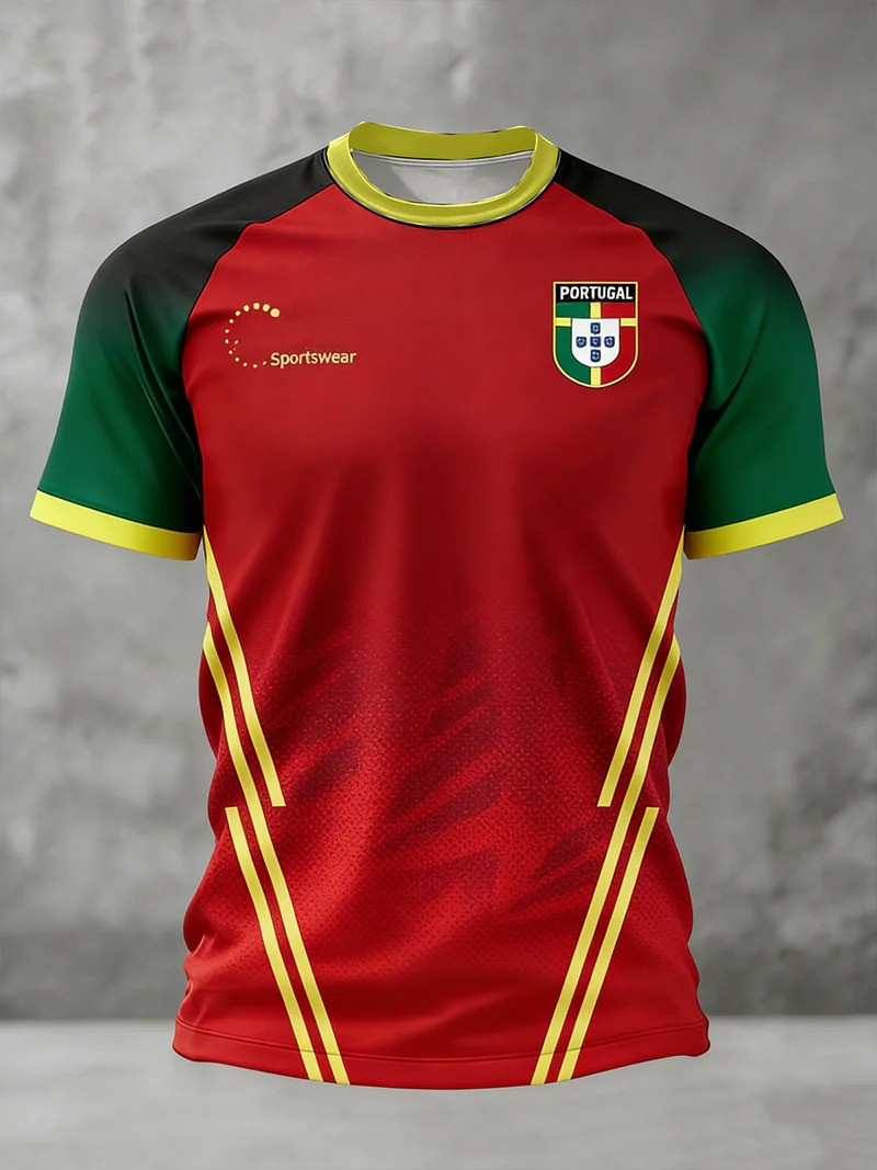 Portugal National Team Soccer T-Shirt Patriotic Portugal Football Apparel Gift For WC Fans