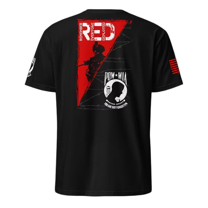 Pow Mia You Are Not Forgotten T-Shirt Remember Everyone Deployed Clothing Patriotic Gifts