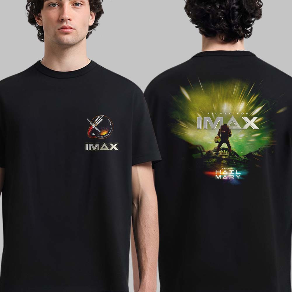 Project Hail Mary X IMAX Graphic T-Shirt Filmed For IMAX Project Hail Mary Apparel Fan Gift