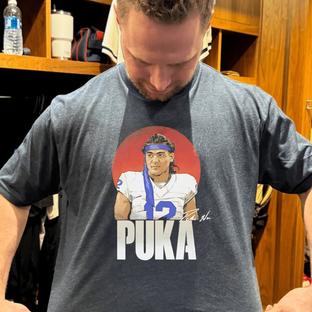 Puka Nacua Los Angeles Football Headband Autographed Vintage Shirt Rams Merch