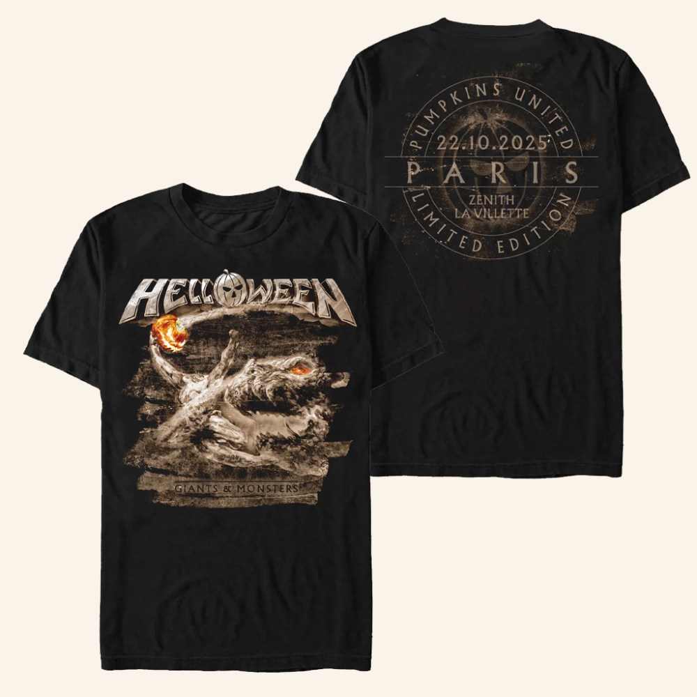 Pumpkins Merch Helloween Vintage Orange Pumpkin Paris T-Shirt Gifts For Besties