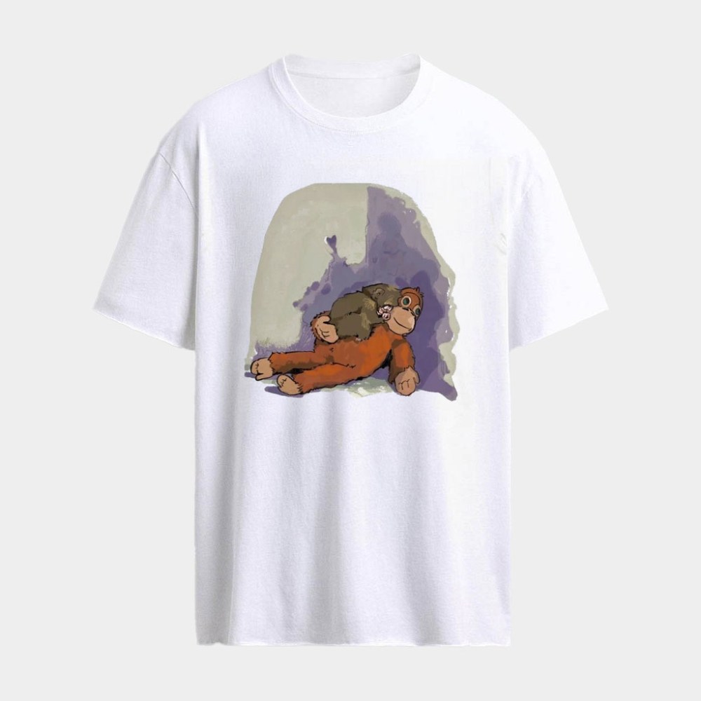 Punch x Plush Baby Monkey Shirt Punch Japanese Monkey T-Shirt Gifts For Him Her