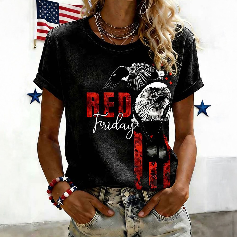 RED Friday Eagle T-Shirt Remember Everyone Deployed Shirt Present For Red Friday